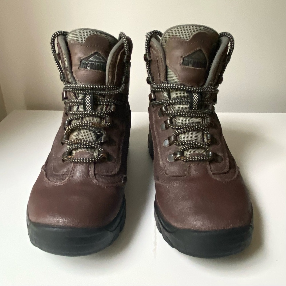 Vintage McKinley Aquamax Women’s Hi Brown Leather Hiking Outdoor Boots Size US 8